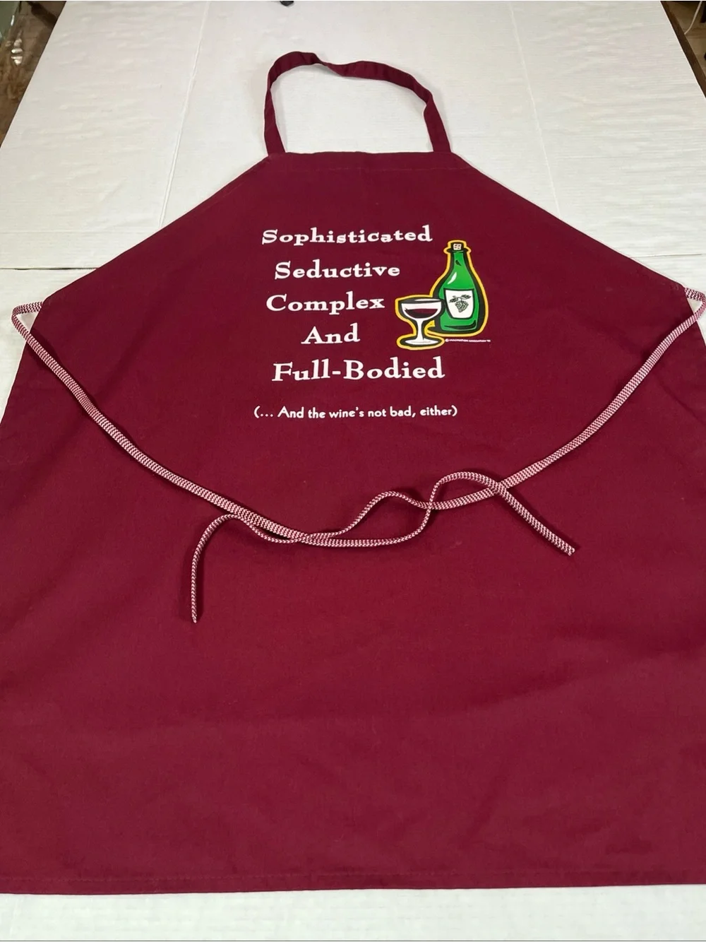 Sophisticated seductive complex and full bodied - Funny Chef Apron for Men